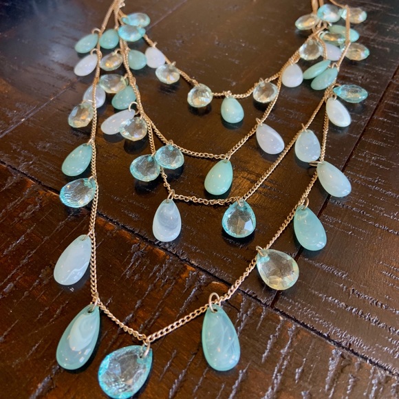 Gold Tear Drop Necklace - Picture 3 of 3